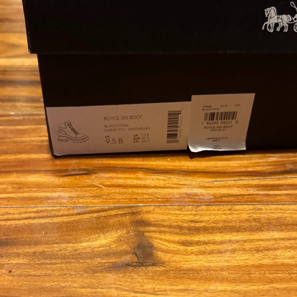 Coach Royce Sig Black Monogram Combat Boots - Picture 11 of 16